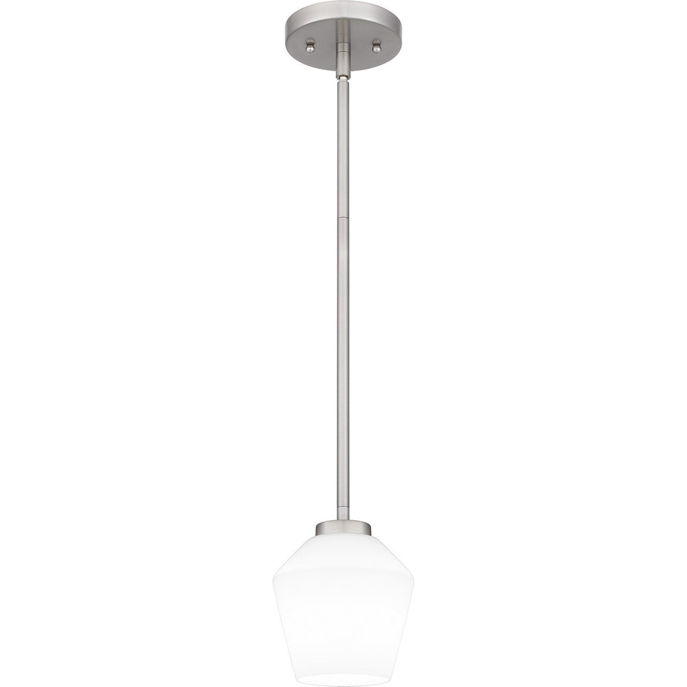 Quoizel - One Light Mini Pendant - Nielson - Brushed Nickel- Union Lighting Luminaires Decor