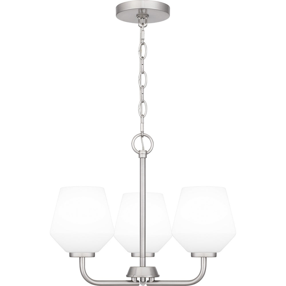 Quoizel - Three Light Pendant - Nielson - Brushed Nickel- Union Lighting Luminaires Decor