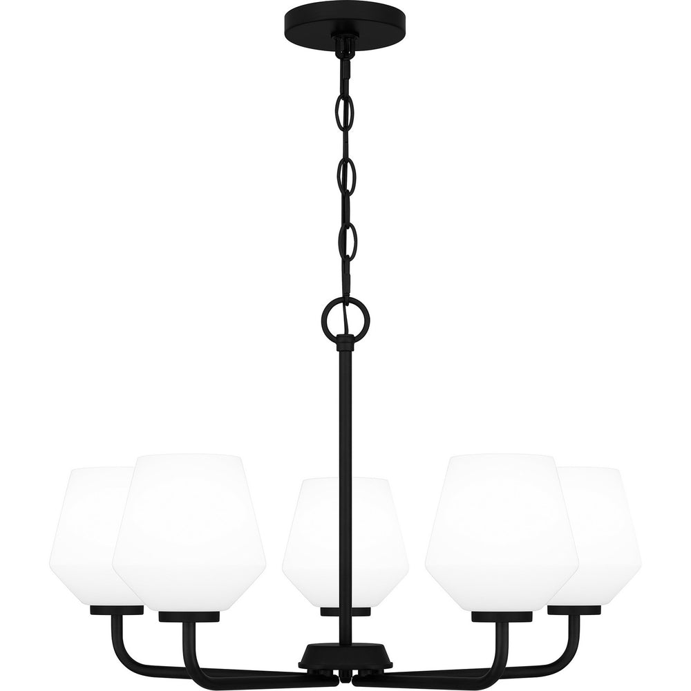 Quoizel - Five Light Chandelier - Nielson - Matte Black- Union Lighting Luminaires Decor