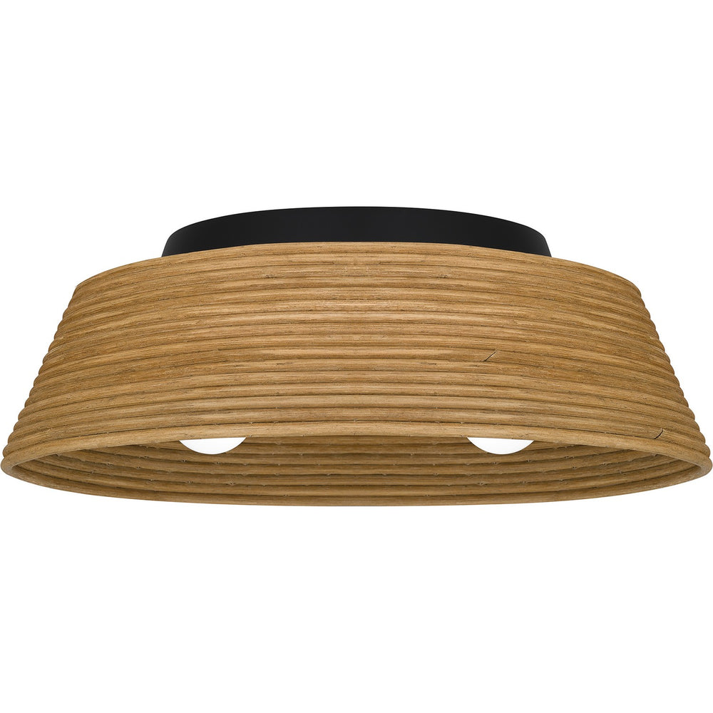 Quoizel - Three Light Flush Mount - Quoizel Flush Mount - Matte Black- Union Lighting Luminaires Decor