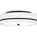 Quoizel - Three Light Flush Mount - Quoizel Flush Mount - Matte Black- Union Lighting Luminaires Decor