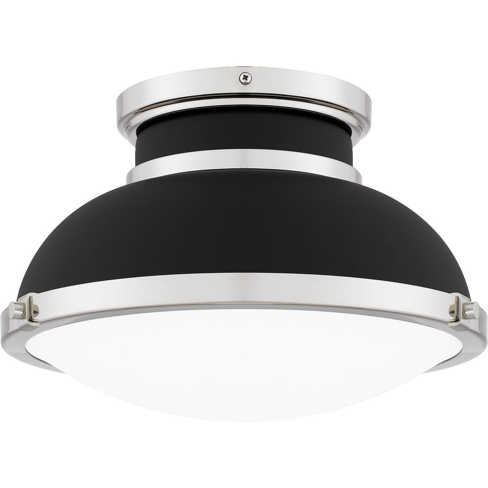 Quoizel - Two Light Flush Mount - Quoizel Flush Mount - Matte Black- Union Lighting Luminaires Decor