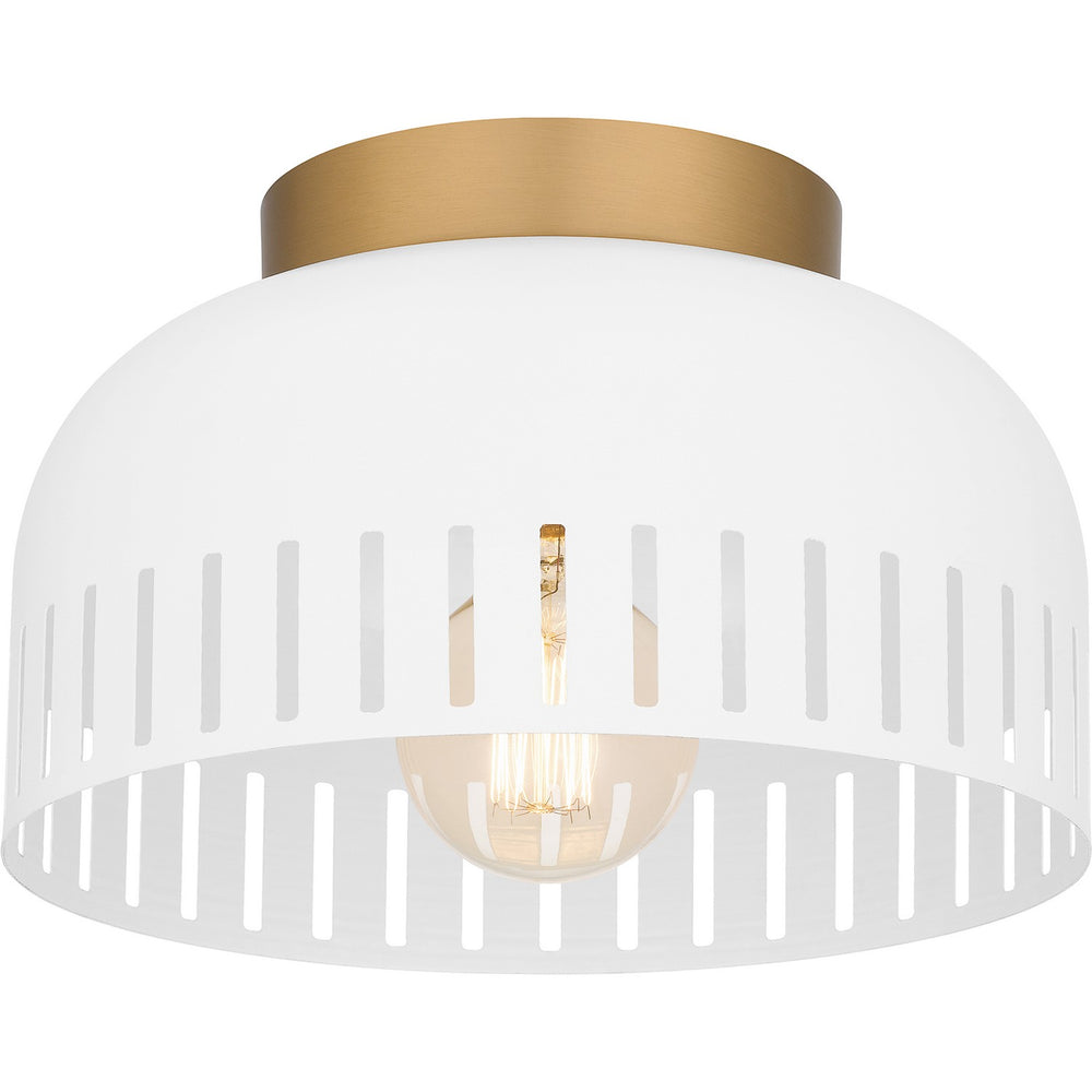 Quoizel - One Light Flush Mount - Quoizel Flush Mount - Matte White- Union Lighting Luminaires Decor