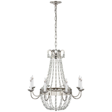 Visual Comfort Signature Canada - Eight Light Chandelier - Paris Flea Market - Polished Nickel- Union Lighting Luminaires Decor