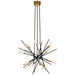 Visual Comfort Signature Canada - LED Chandelier - Stellar - Matte Black and Antique Brass- Union Lighting Luminaires Decor
