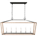 Visual Comfort Signature Canada - LED Linear Lantern - Darlana Wrapped - Aged Iron and Natural Rattan- Union Lighting Luminaires Decor