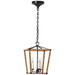 Visual Comfort Signature Canada - LED Lantern - Darlana Wrapped - Aged Iron and Natural Rattan- Union Lighting Luminaires Decor