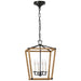 Visual Comfort Signature Canada - LED Lantern - Darlana Wrapped - Aged Iron and Natural Rattan- Union Lighting Luminaires Decor