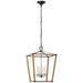 Visual Comfort Signature Canada - LED Lantern - Darlana Wrapped - Aged Iron and Natural Rattan- Union Lighting Luminaires Decor