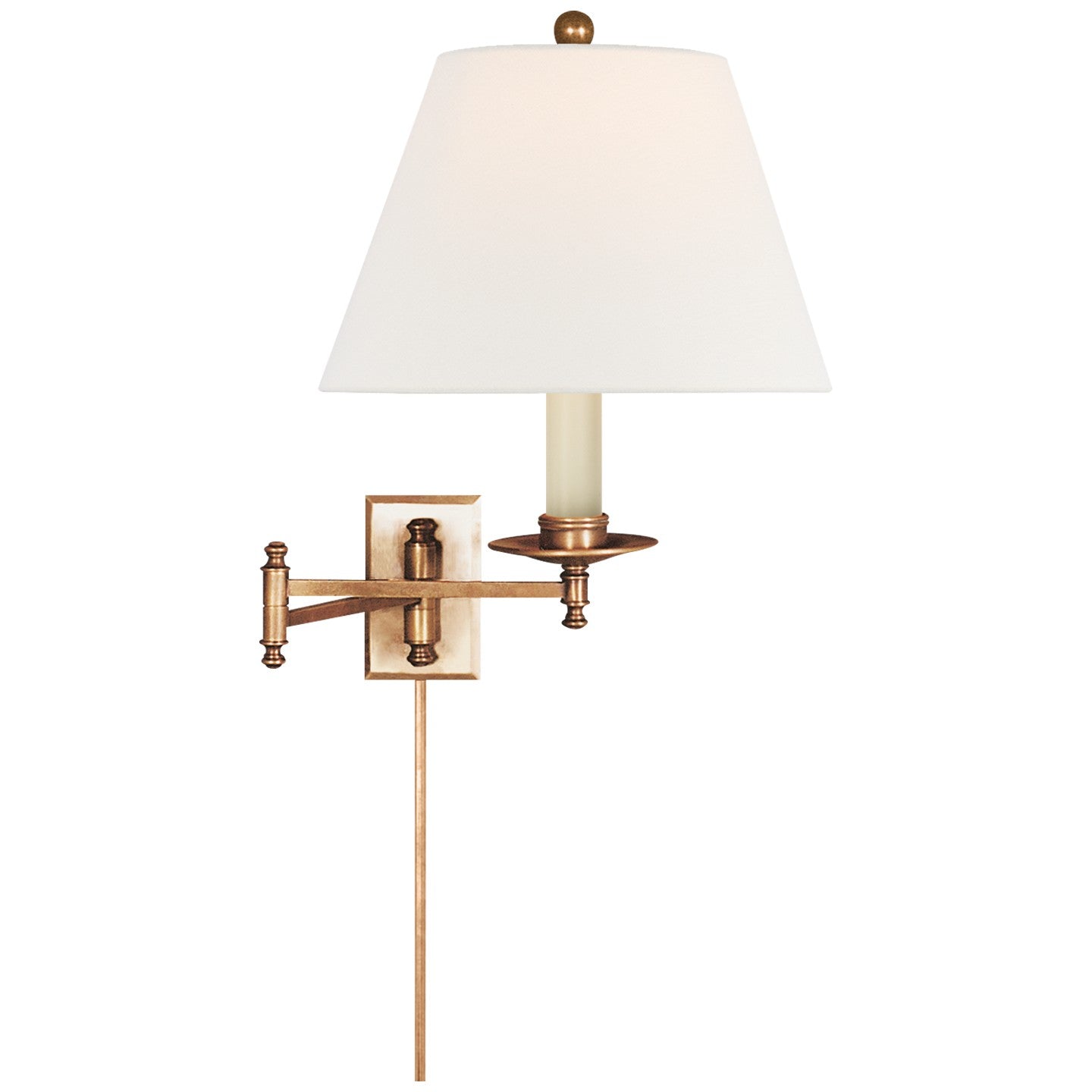 Visual Comfort Signature Canada - One Light Swing Arm Wall Sconce - Dorchester3 - Antique-Burnished Brass- Union Lighting Luminaires Decor