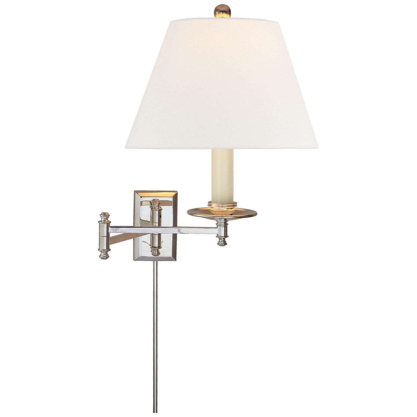 Visual Comfort Signature Canada - One Light Swing Arm Wall Sconce - Dorchester3 - Polished Nickel- Union Lighting Luminaires Decor