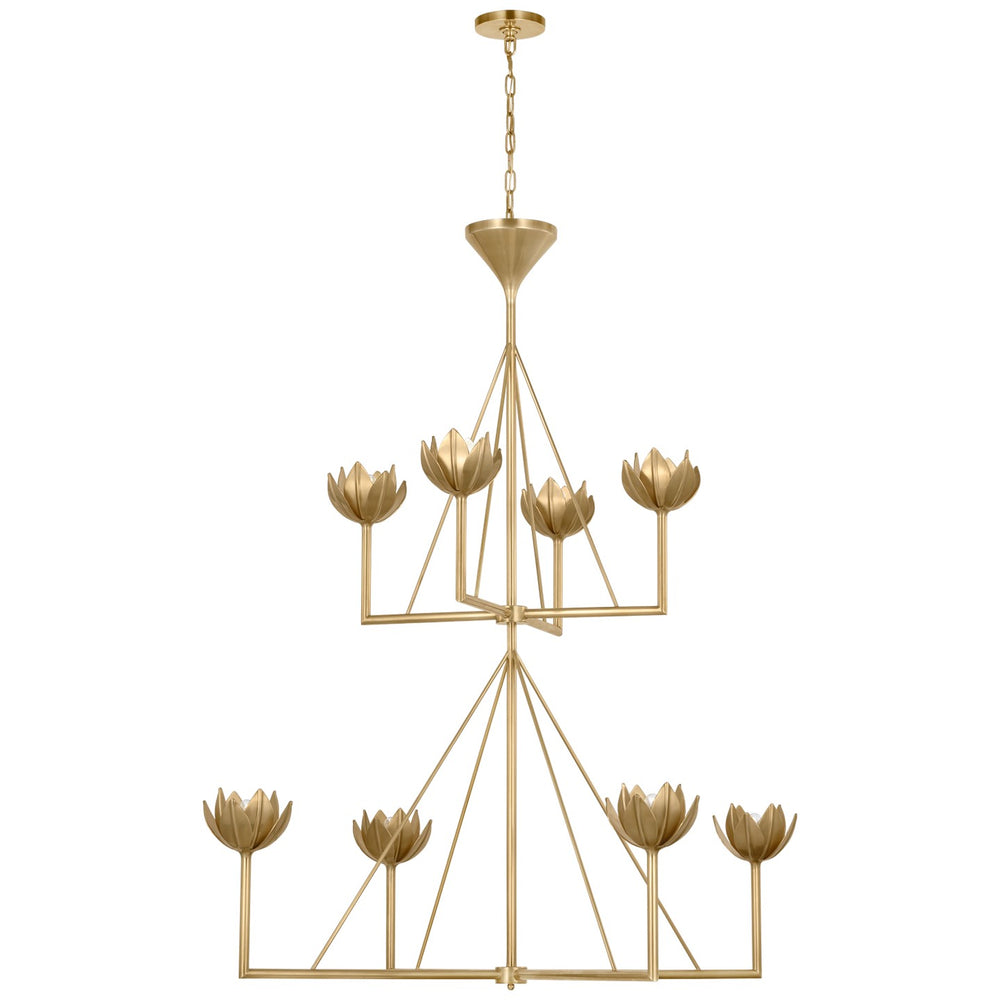 Visual Comfort Signature Canada - Eight Light Chandelier - Alberto - Antique-Burnished Brass- Union Lighting Luminaires Decor