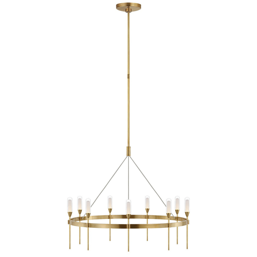 Visual Comfort Signature Canada - LED Chandelier - Overture - Natural Brass- Union Lighting Luminaires Decor