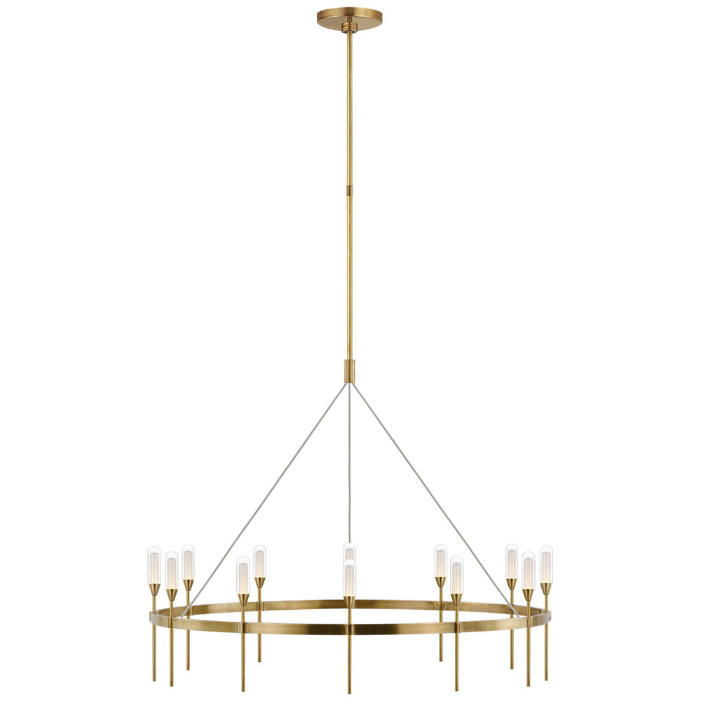 Visual Comfort Signature Canada - LED Chandelier - Overture - Natural Brass- Union Lighting Luminaires Decor