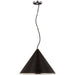 Visual Comfort Signature Canada - LED Pendant - Reine - Polished Nickel and Black Rattan- Union Lighting Luminaires Decor