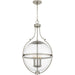 Quoizel - Three Light Pendant - Quoizel Pendant - Brushed Nickel- Union Lighting Luminaires Decor