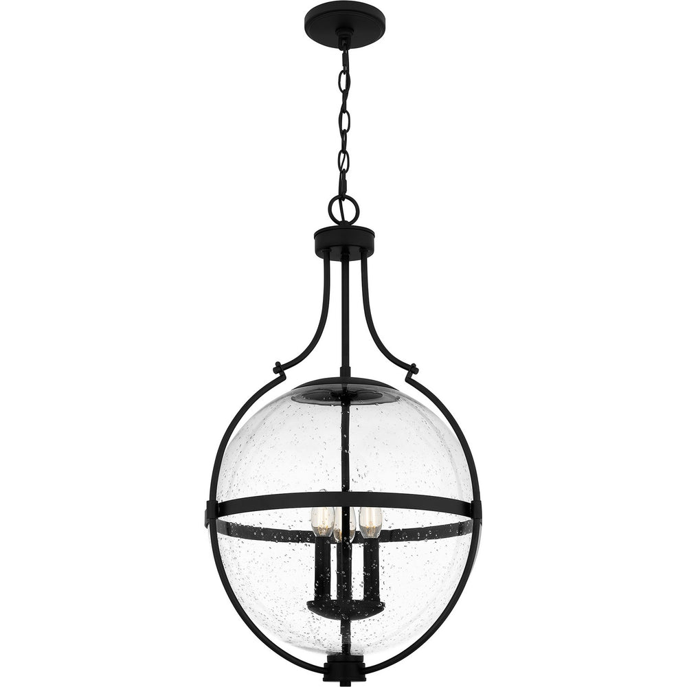 Quoizel - Three Light Pendant - Quoizel Pendant - Matte Black- Union Lighting Luminaires Decor