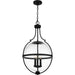 Quoizel - Three Light Pendant - Quoizel Pendant - Matte Black- Union Lighting Luminaires Decor