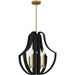 Quoizel - Four Light Pendant - Quoizel Pendant - Matte Black- Union Lighting Luminaires Decor