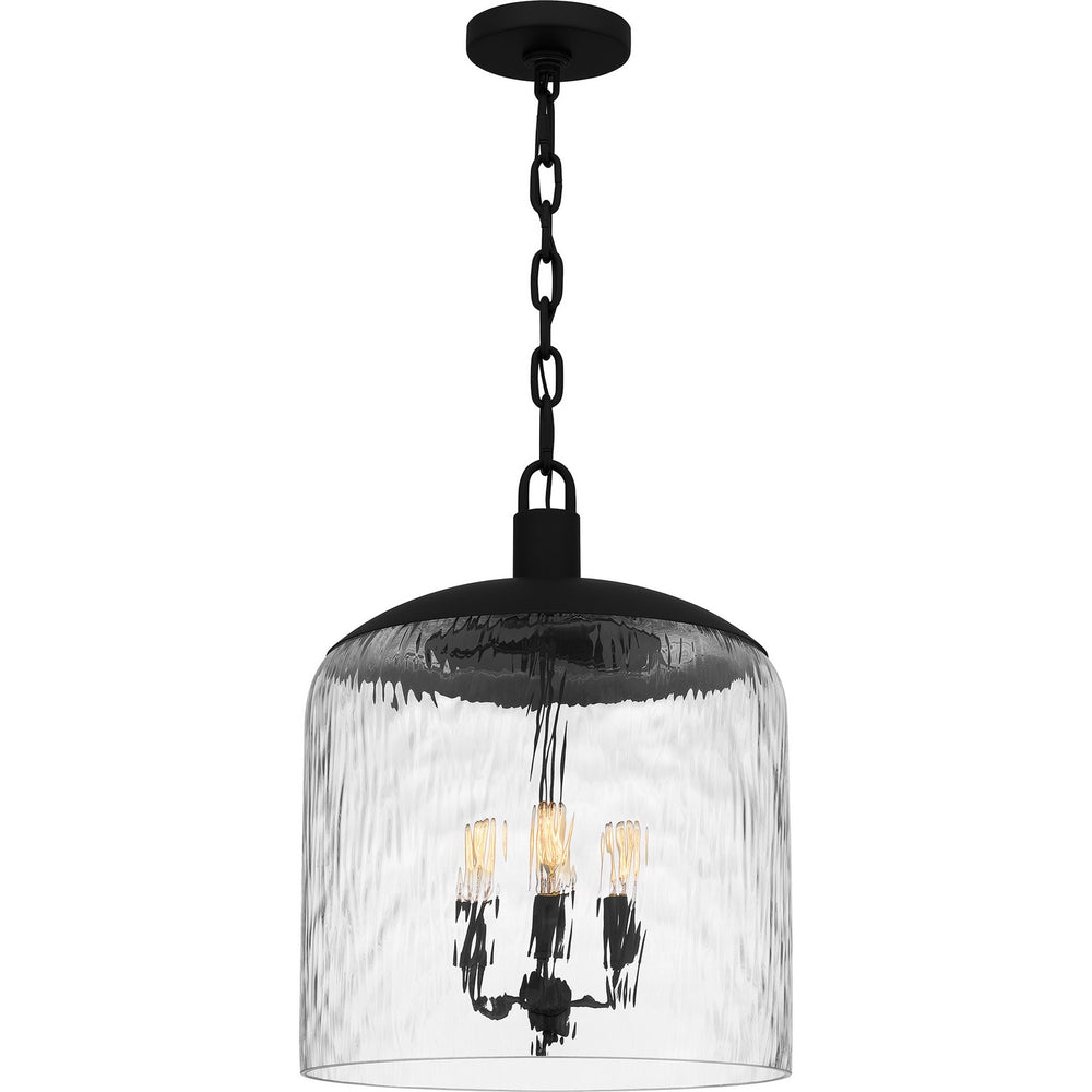Quoizel - Three Light Pendant - Quoizel Pendant - Matte Black- Union Lighting Luminaires Decor