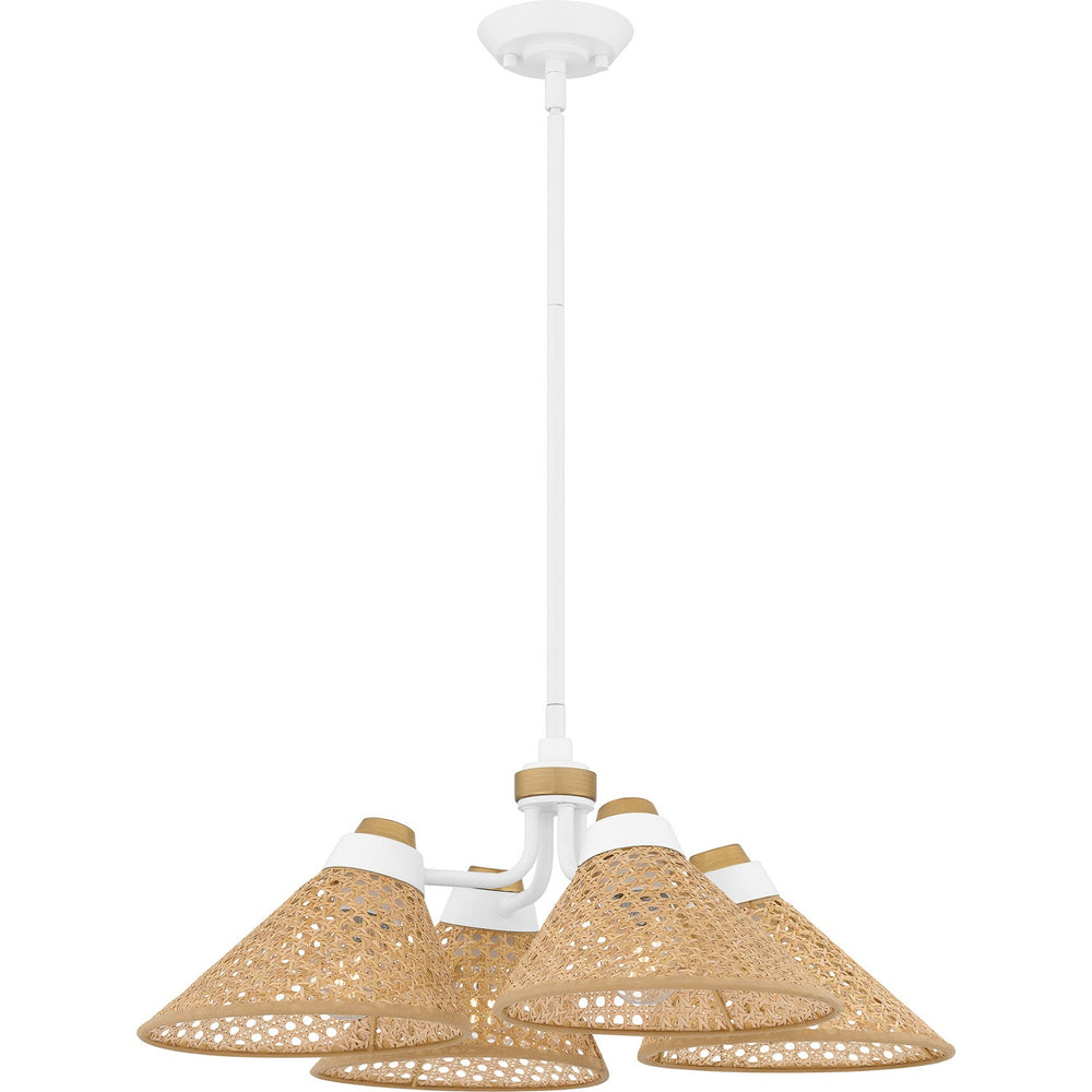 Quoizel - Four Light Pendant - Quoizel Pendant - Matte White- Union Lighting Luminaires Decor