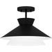 Quoizel - One Light Semi Flush Mount - Quoizel Semi-Flush Mount - Matte Black- Union Lighting Luminaires Decor