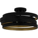 Quoizel - Three Light Semi Flush Mount - Quoizel Semi-Flush Mount - Matte Black- Union Lighting Luminaires Decor