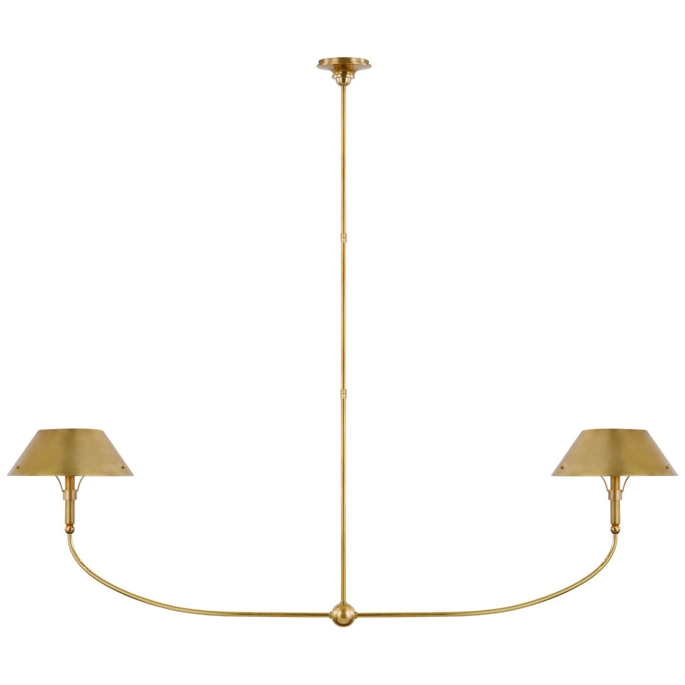 Visual Comfort Signature Canada - LED Linear Chandelier - Turlington - Hand-Rubbed Antique Brass- Union Lighting Luminaires Decor