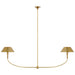 Visual Comfort Signature Canada - LED Linear Chandelier - Turlington - Hand-Rubbed Antique Brass- Union Lighting Luminaires Decor
