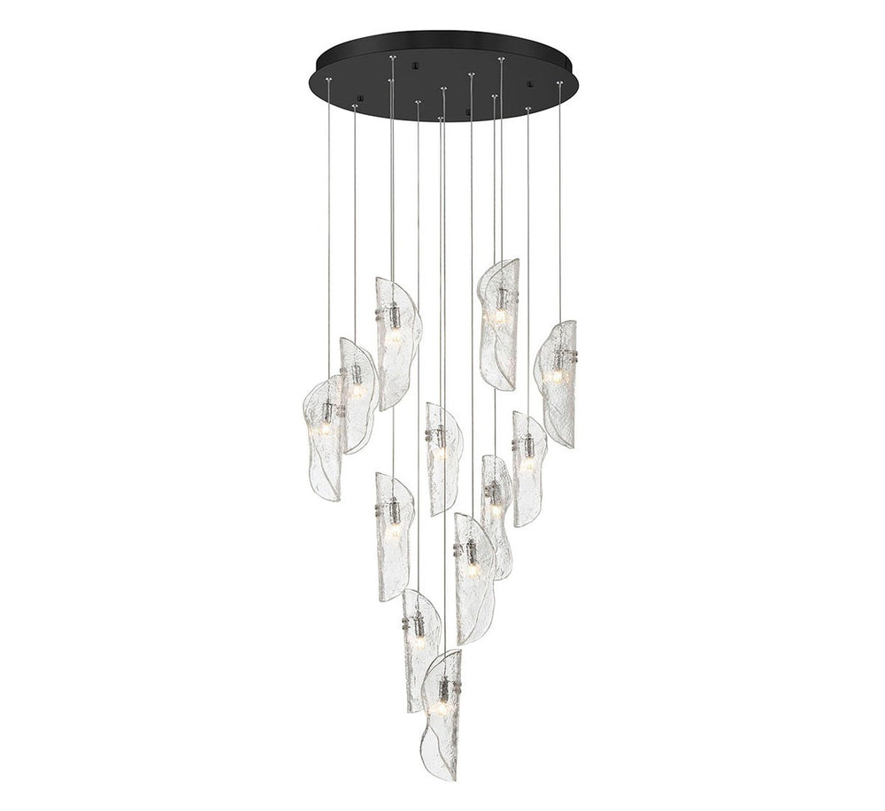 Lib & Co. Canada - LED Chandelier - Sorrento - Black- Union Lighting Luminaires Decor