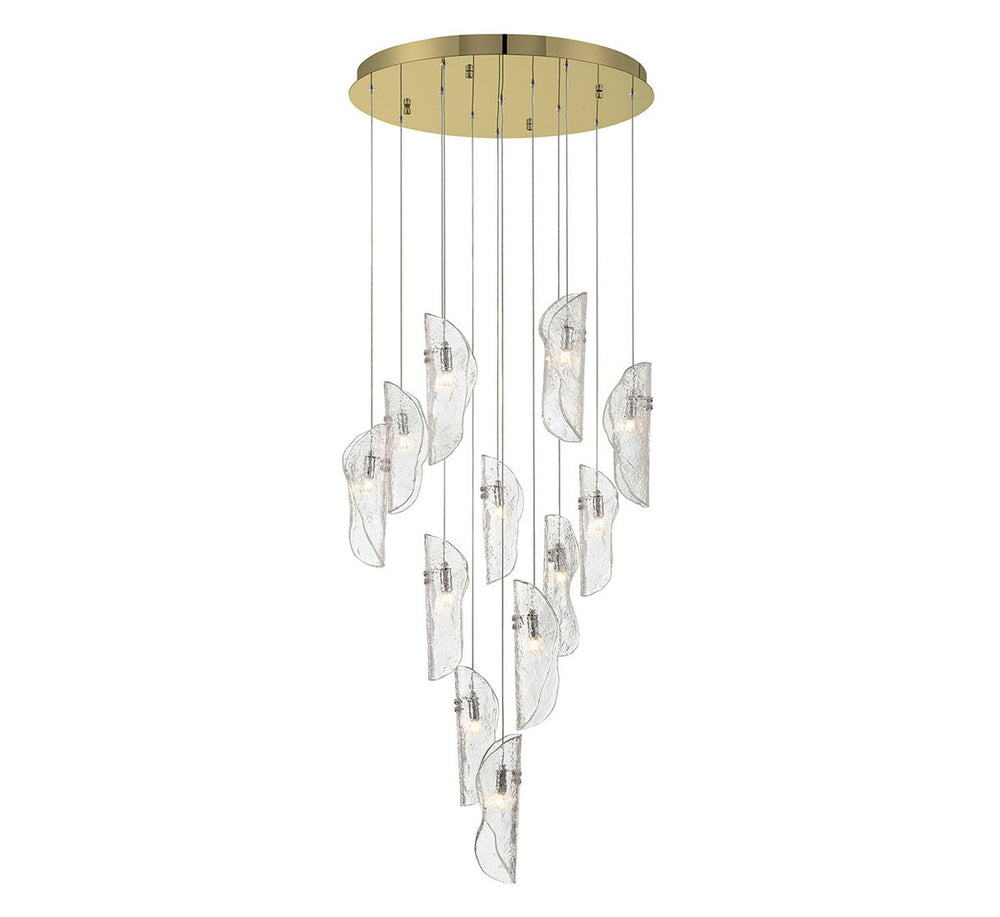 Lib & Co. Canada - LED Chandelier - Sorrento - Gold- Union Lighting Luminaires Decor
