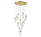 Lib & Co. Canada - LED Chandelier - Sorrento - Gold- Union Lighting Luminaires Decor