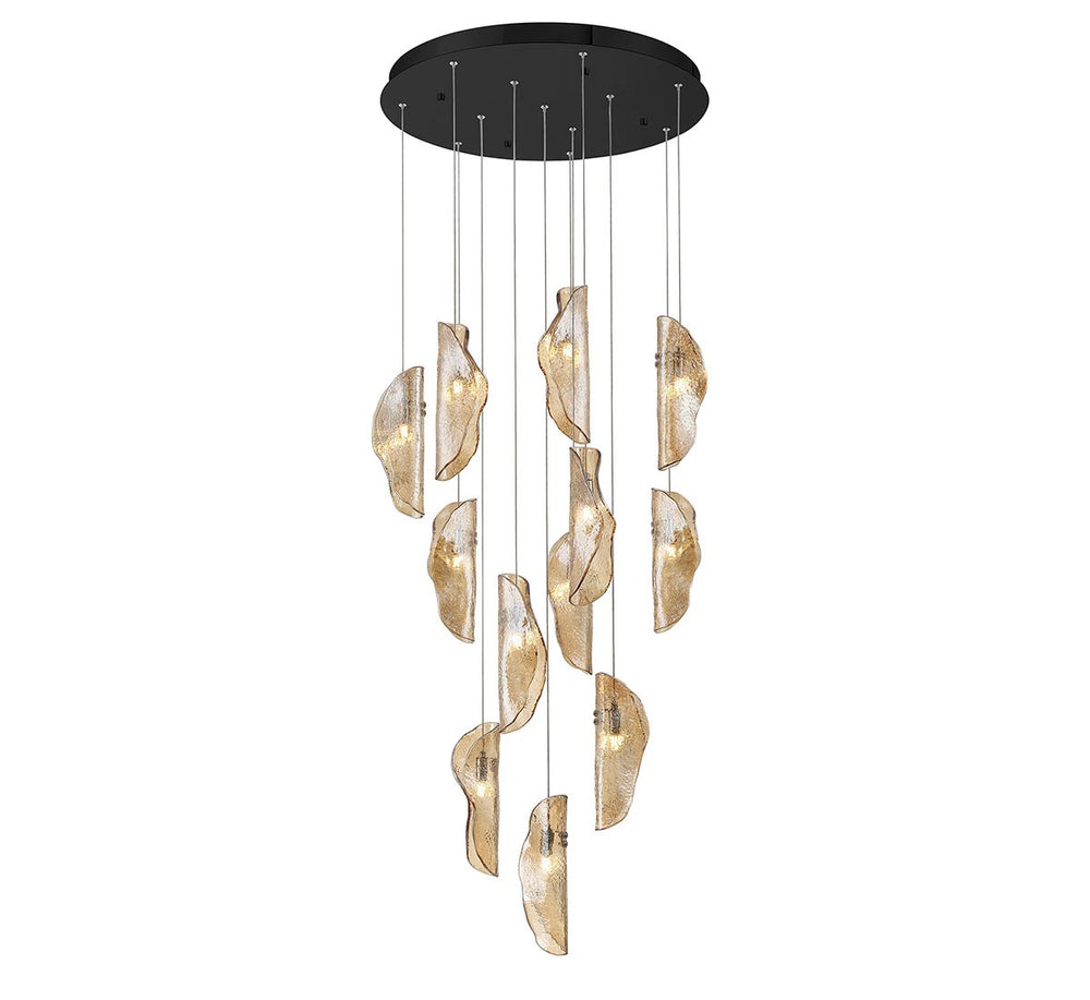 Lib & Co. Canada - LED Chandelier - Sorrento - Black- Union Lighting Luminaires Decor