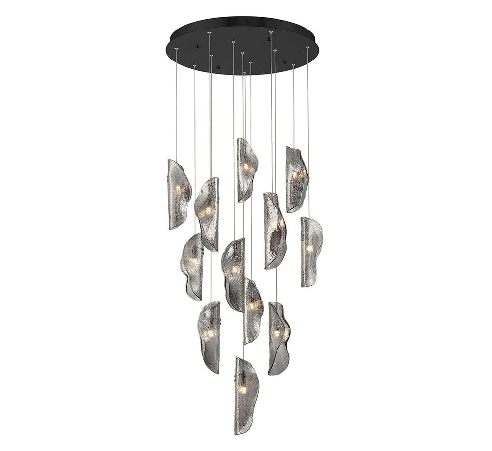 Lib & Co. Canada - LED Chandelier - Sorrento - Black- Union Lighting Luminaires Decor
