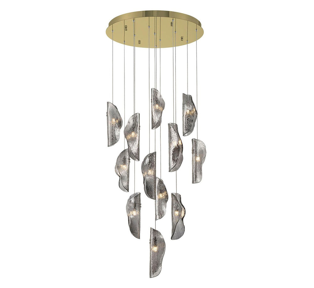 Lib & Co. Canada - LED Chandelier - Sorrento - Gold- Union Lighting Luminaires Decor