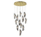 Lib & Co. Canada - LED Chandelier - Sorrento - Gold- Union Lighting Luminaires Decor