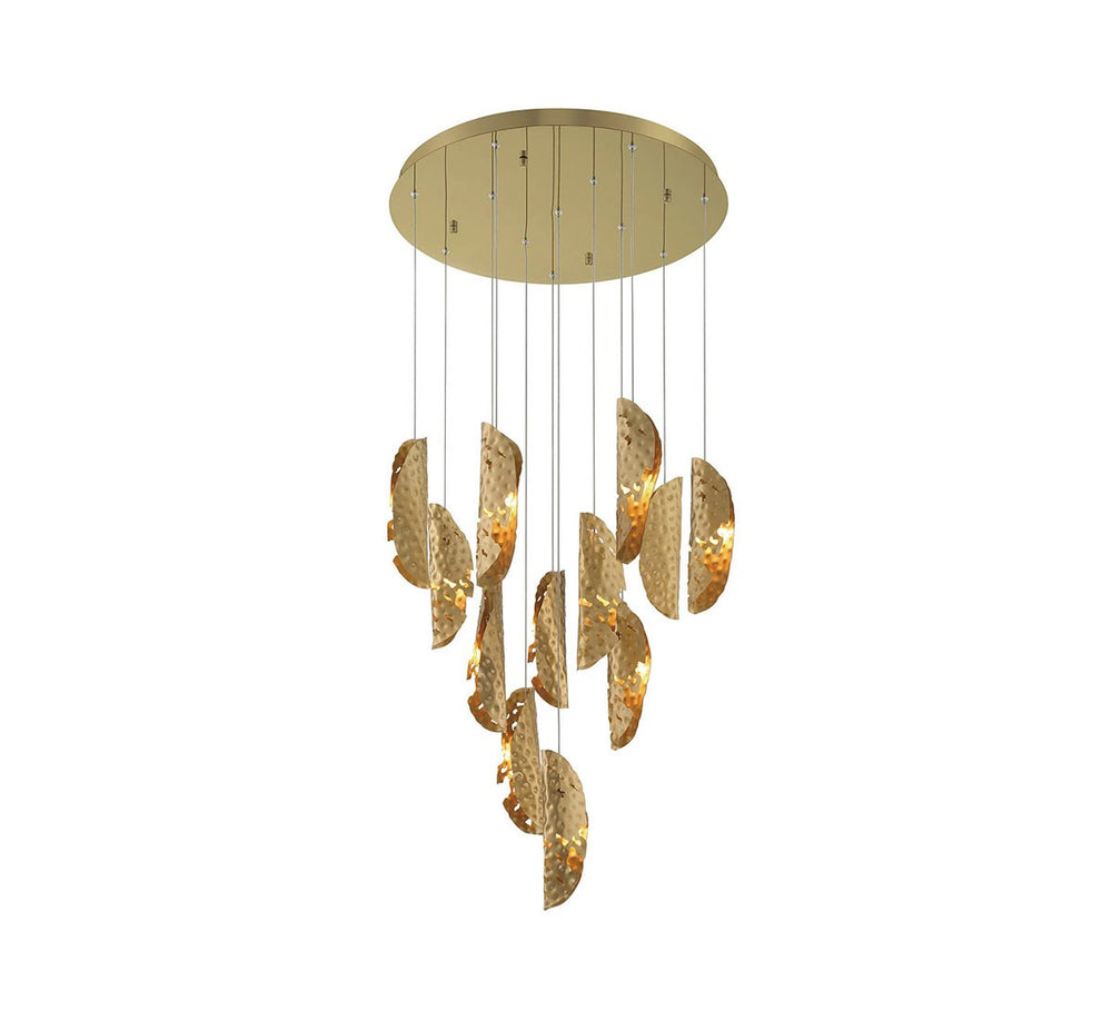 Lib & Co. Canada - LED Chandelier - Sorrento - Gold- Union Lighting Luminaires Decor