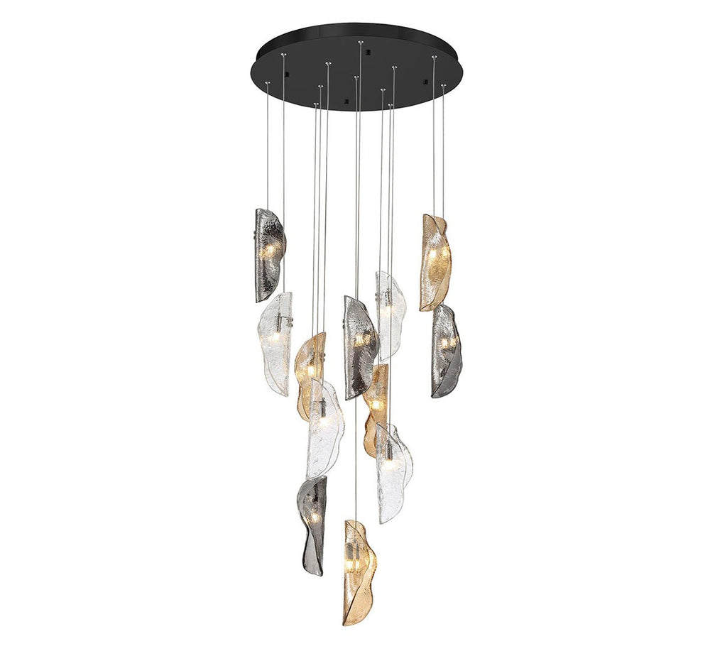 Lib & Co. Canada - LED Chandelier - Sorrento - Black- Union Lighting Luminaires Decor