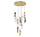 Lib & Co. Canada - LED Chandelier - Sorrento - Gold- Union Lighting Luminaires Decor