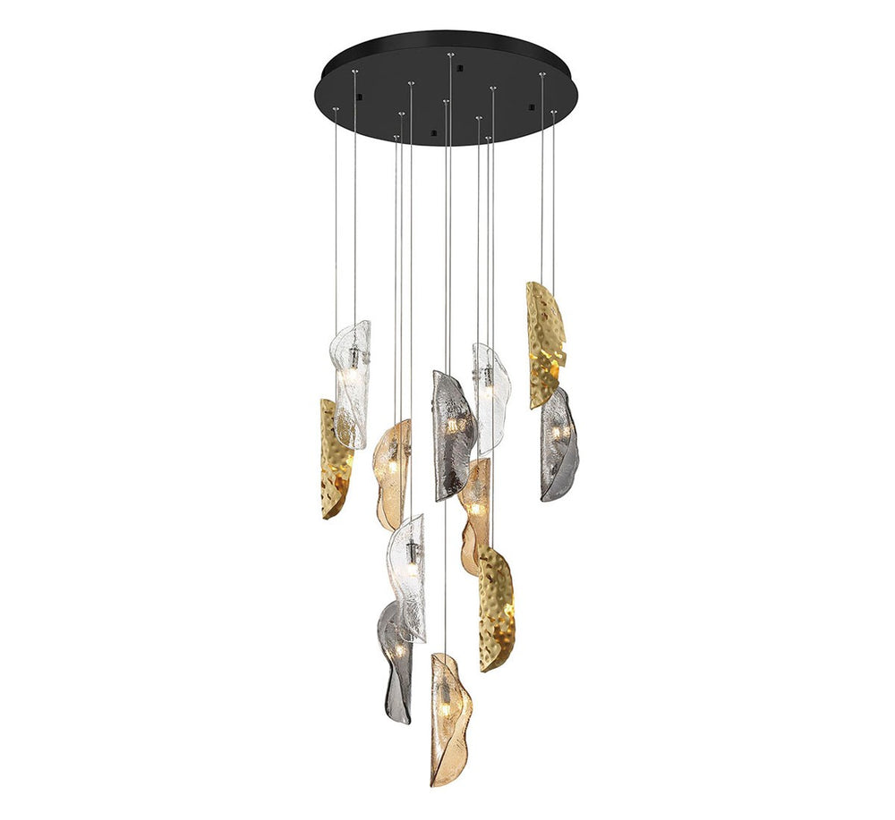 Lib & Co. Canada - LED Chandelier - Sorrento - Black- Union Lighting Luminaires Decor