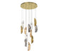 Lib & Co. Canada - LED Chandelier - Sorrento - Gold- Union Lighting Luminaires Decor