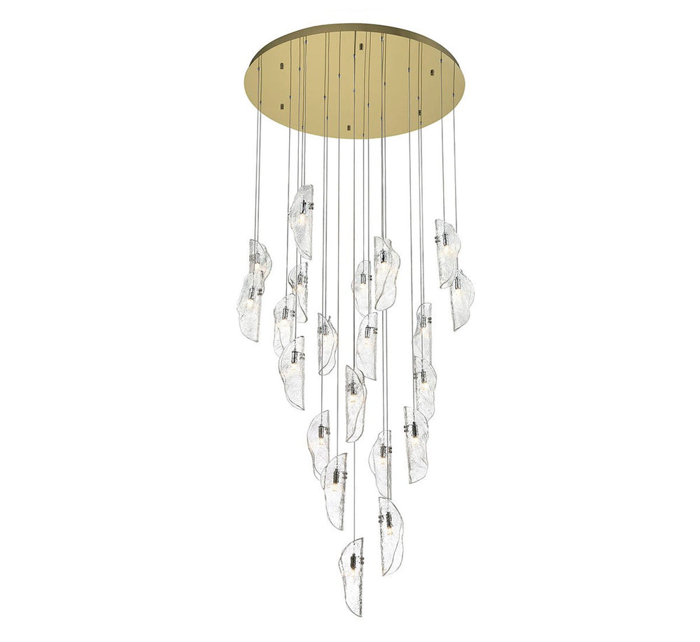Lib & Co. Canada - LED Chandelier - Sorrento - Gold- Union Lighting Luminaires Decor