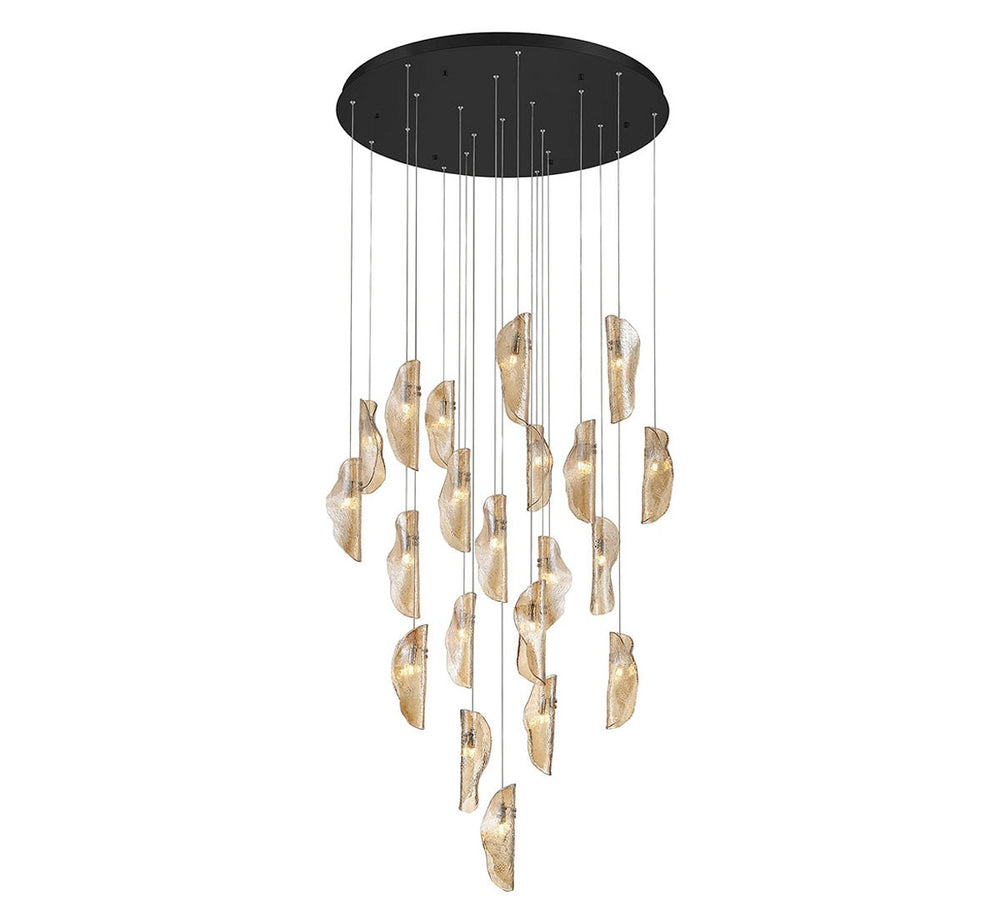 Lib & Co. Canada - LED Chandelier - Sorrento - Black- Union Lighting Luminaires Decor