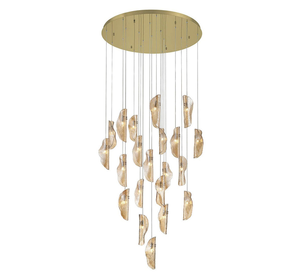 Lib & Co. Canada - LED Chandelier - Sorrento - Gold- Union Lighting Luminaires Decor