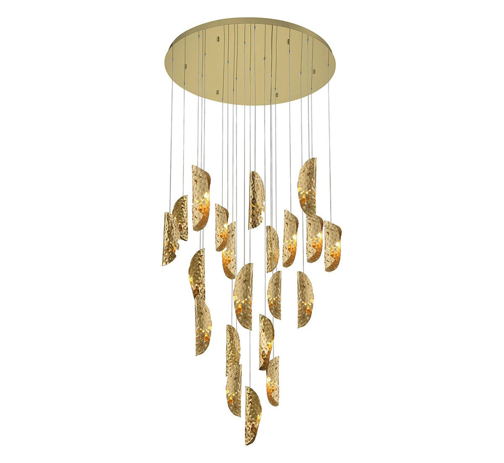 Lib & Co. Canada - LED Chandelier - Sorrento - Gold- Union Lighting Luminaires Decor