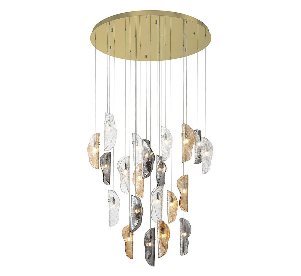 Lib & Co. Canada - LED Chandelier - Sorrento - Gold- Union Lighting Luminaires Decor