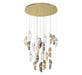 Lib & Co. Canada - LED Chandelier - Sorrento - Gold- Union Lighting Luminaires Decor