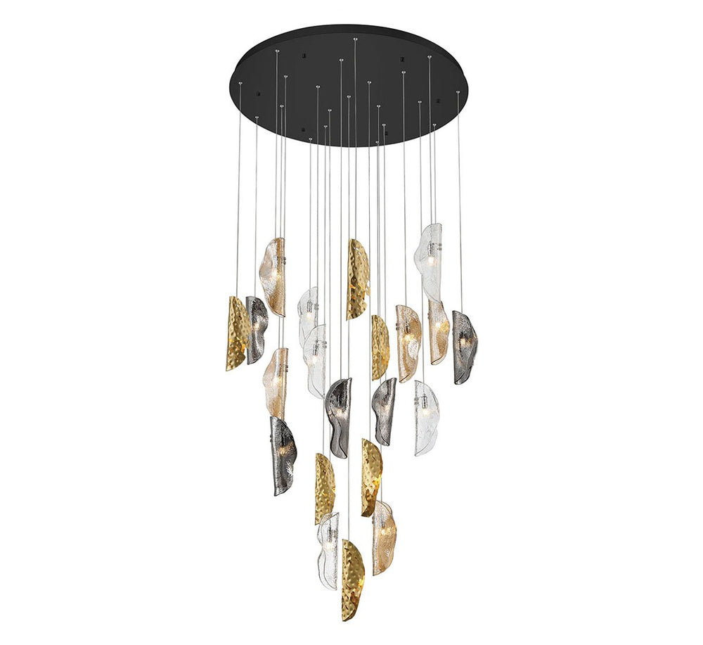Lib & Co. Canada - LED Chandelier - Sorrento - Black- Union Lighting Luminaires Decor