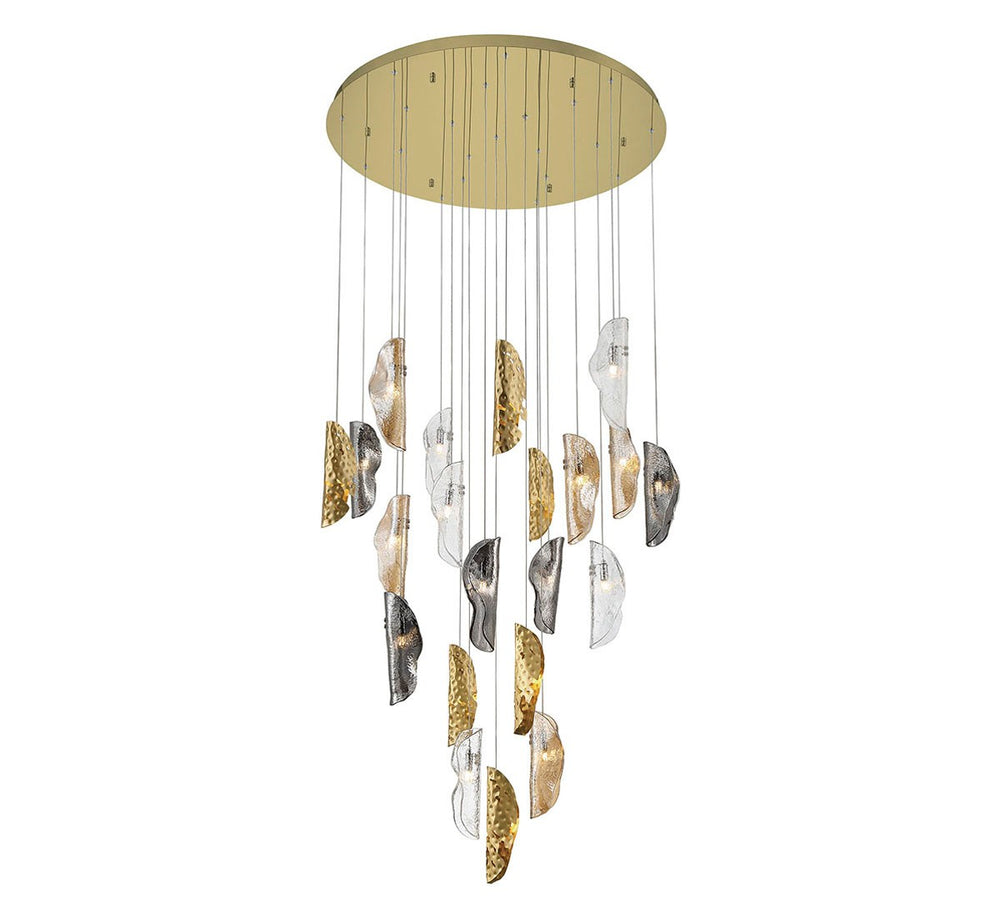 Lib & Co. Canada - LED Chandelier - Sorrento - Gold- Union Lighting Luminaires Decor