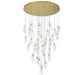 Lib & Co. Canada - LED Chandelier - Sorrento - Gold- Union Lighting Luminaires Decor
